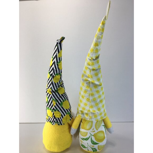 Lemon Gnomme Plush Kitchen Home Decor Weighted Sitter 15” & 14” Tall - Picture 15 of 16